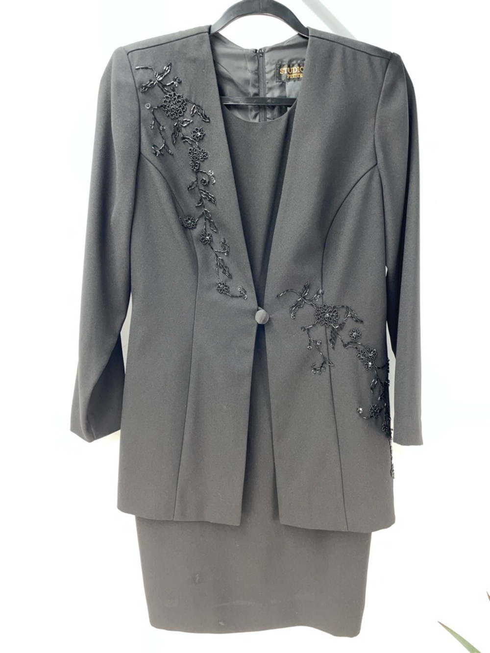 STUDIO I  PETITE BEADED 1 PIECE JACKET DRESS FTL-04-156